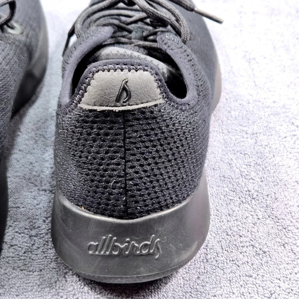 Allbirds Tree Runners Mens‎ Size 11 Black Good Sustainable Mesh Sneakers - Picture 8 of 13